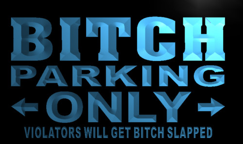 Bitch Parking Only Neon Light Sign